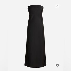 NWT J.Crew Collection Gwyneth Strapless Dress in Black